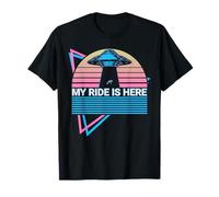 Divertido ovfo Extraterrestre astronomía Extraterrestre Aliens My Ride Is Here Camiseta