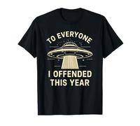 Divertido OVNI Retro para Todos los Que ofendí Este año Camiseta