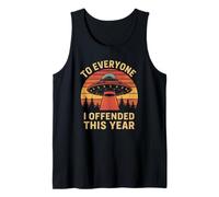 Divertido ovni Retro para Todos los Que ofendí Este año Camiseta sin Mangas
