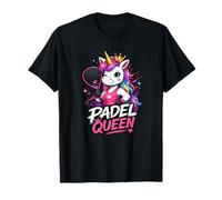 Divertido Pádel: Unicornio, Reina del Pádel, Pista Arcoíris, Camiseta