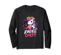 Divertido Pádel: Unicornio, Reina del Pádel, Pista Arcoíris, Manga Larga