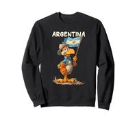 Divertido pájaro de Dibujos Animados con Traje de Colores Argentinos Sudadera