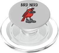 Divertido pájaro Nerd observando Cardenal con prismáticos Arte de la Naturaleza PopSockets PopGrip para MagSafe