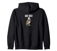 Divertido pájaro Nerd Viendo búho barrado Naturaleza Arte Sudadera con Capucha
