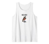 Divertido pájaro Nerd Viendo gallina con prismáticos Arte de la Naturaleza Camiseta sin Mangas