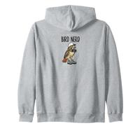 Divertido pájaro Nerd Viendo halcón Cola roja Naturaleza Arte Sudadera con Capucha