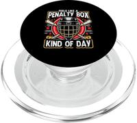Divertido palo de máscara de hockey con forma de caja de penalti PopSockets PopGrip para MagSafe