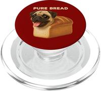 Divertido Pan Puro, Lindo Perro Pug Loaf Rolling Fatties PopSockets PopGrip para MagSafe