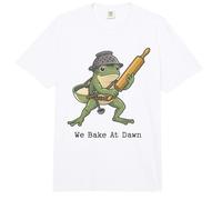 Divertido Panadero de Ranas Que horneamos al Amanecer Comfort Colors Adult Heavyweight T-Shirt