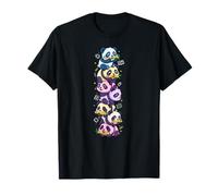 Divertido panda colorido arco iris regreso a la escuela niños niñas niños niñas Camiseta