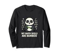 Divertido Panda Matemáticas Álgebra Geometría Nerd Humor Manga Larga