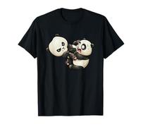 Divertido Panda No Gi Jiu Jitsu Grappling Artes Marciales Camiseta