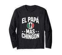 Divertido Papá Chingon Diciendo Sarcástico Humorístico Manga Larga