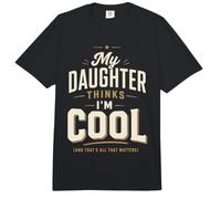 Divertido Papá Hija Familia Cita Cool Retro Humor Estado de ánimo Comfort Colors Adult Heavyweight T-Shirt