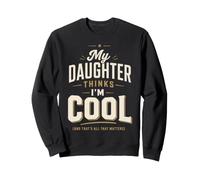 Divertido Papá Hija Familia Cita Cool Retro Humor Estado de ánimo Sudadera