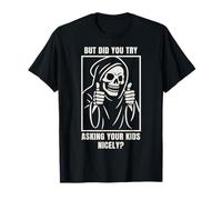 Divertido Papá Mamá Consejos Padres Cansados Esqueleto Broma Camiseta