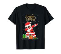 Divertido Papá Noel Santa Claus Dabbing Snow Dab Camiseta