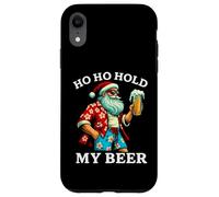 Divertido Papá Noel Tropical con Cerveza - Ho Ho Hold My Beer Christmas Carcasa para iPhone XR