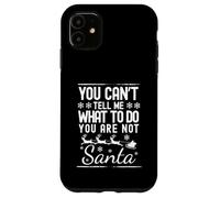 Divertido Papá Noel Vintage, no Puedes decirme qué Hacer en Navidad Carcasa para iPhone 11