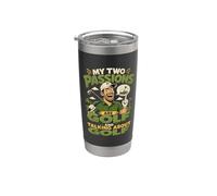 Divertido Papá Padre Golf Golf Golfista Chistes Humor Humor Vaso térmico de acero inoxidable de doble pared