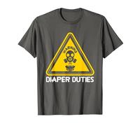 Divertido Papa Papá Papá Recién Nacido Bebé Padre Paternidad Marido Camiseta, Hombre, Asfalto, S
