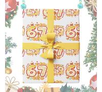 Divertido papel de regalo de Navidad 67 | Suministros de envoltura de recuerdos de fiesta | Caja de regalo festivo - para amigos, organizadores de eventos, oficina, colegas, club social, cumpleaños