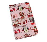 Divertido papel de regalo de Navidad | Papel de regalo de Navidad lindo | Divertidos artículos de fiesta de Papá Noel para fiestas de cumpleaños, Año Nuevo, hogar, familia, amigos, niños,