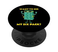 Divertido Paquete de Seis Ladrillos Amante Maestro Constructor Regalo PopSockets PopGrip Adhesivo