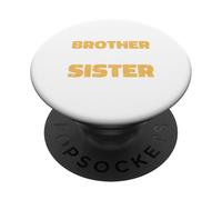 Divertido para el Hermano de la Gran Hermana, cumpleaños, Mejor Hermana PopSockets PopGrip Adhesivo