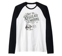 Divertido para Regular Las emociones no esperes Camiseta Manga Raglan
