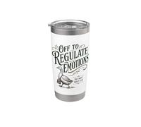 Divertido para regular las emociones no esperes Vaso térmico de acero inoxidable de doble pared