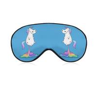 Divertido parche para los ojos de unicornio que se tiran pedos, antifaz para dormir para hombres, mujeres, adolescentes, niños, cubierta de sombra de ojos para dormir por la noche, comodidad para