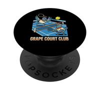Divertido Partido de Tenis con Forma de Paloma del Grape Court Club PopSockets PopGrip Adhesivo