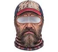 Divertido pasamontañas de esquí para hombre y mujer, máscara facial 3D loca | Funny Realistic Face Ski Mask for Karneval Party Full Head Winter Balaclava for Ski Snowboard Motocicleta Bicicleta