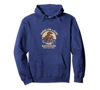 Divertido paseo de perros Dachshund Motorcycle Club con salchichas Sudadera con Capucha