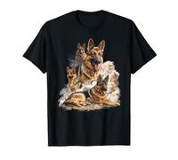 Divertido Pastor alemán dueño Mascota Perro Amante Hombres niños Camiseta