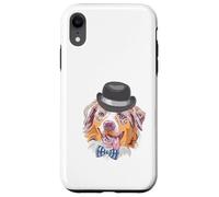 Divertido pastoreo de pastores australianos - Divertido perro con sombrero Carcasa para iPhone XR