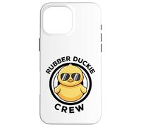 Divertido Pato de Goma Rubber Duckie Crew I Love Ducks Lovers Carcasa para iPhone 16 Pro MAX
