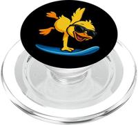 Divertido Pato Surf Playa Verano Fresco Animal De Dibujos Anim PopSockets PopGrip para MagSafe