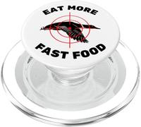 Divertido pato volador caza para cazadores comer más comida rápida PopSockets PopGrip para MagSafe
