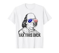 Divertido Patriótico Ben Franklin Impuesto Esta Polla Camiseta
