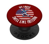 Divertido patriótico: mis pedos huelen a la bandera estadounidense de la libertad PopSockets PopGrip Adhesivo