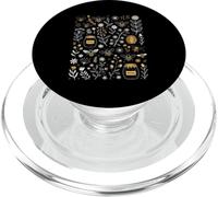 Divertido patrón de Flores Silvestres de Tarro de Miel botánico de Abeja PopSockets PopGrip para MagSafe