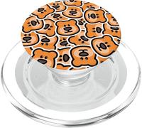 Divertido patrón de oso de peluche PopSockets PopGrip para MagSafe