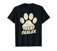 Divertido patrón de Pata de Treat Dealer, Amante de los Perros, adiestrador de Mascotas, Humor Camiseta
