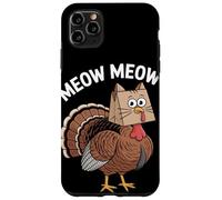 Divertido pavo miau gato Acción de Gracias Carcasa para iPhone 11 Pro Max