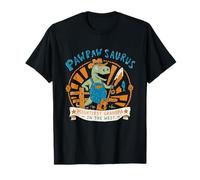 Divertido Pawpaw Saurus Grandpa Dinosaur Western Día del Padre Camiseta