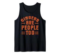 Divertido Pelirrojo Los pelirrojos también Son Personas Pelo Camiseta sin Mangas