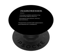 Divertido Peluquero Definición Diccionario Sarcástico PopSockets PopGrip Adhesivo