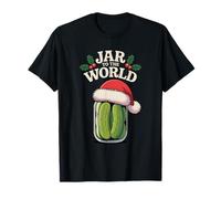 Divertido pepinillo navideño de Jar To The World Holly Camiseta